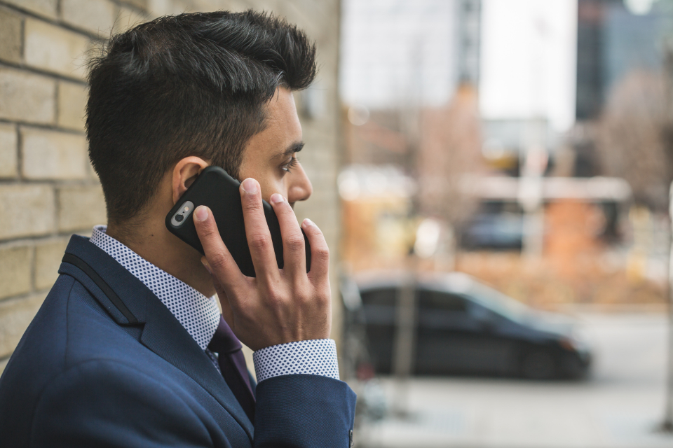 AI receptionist for small business answering a customer question